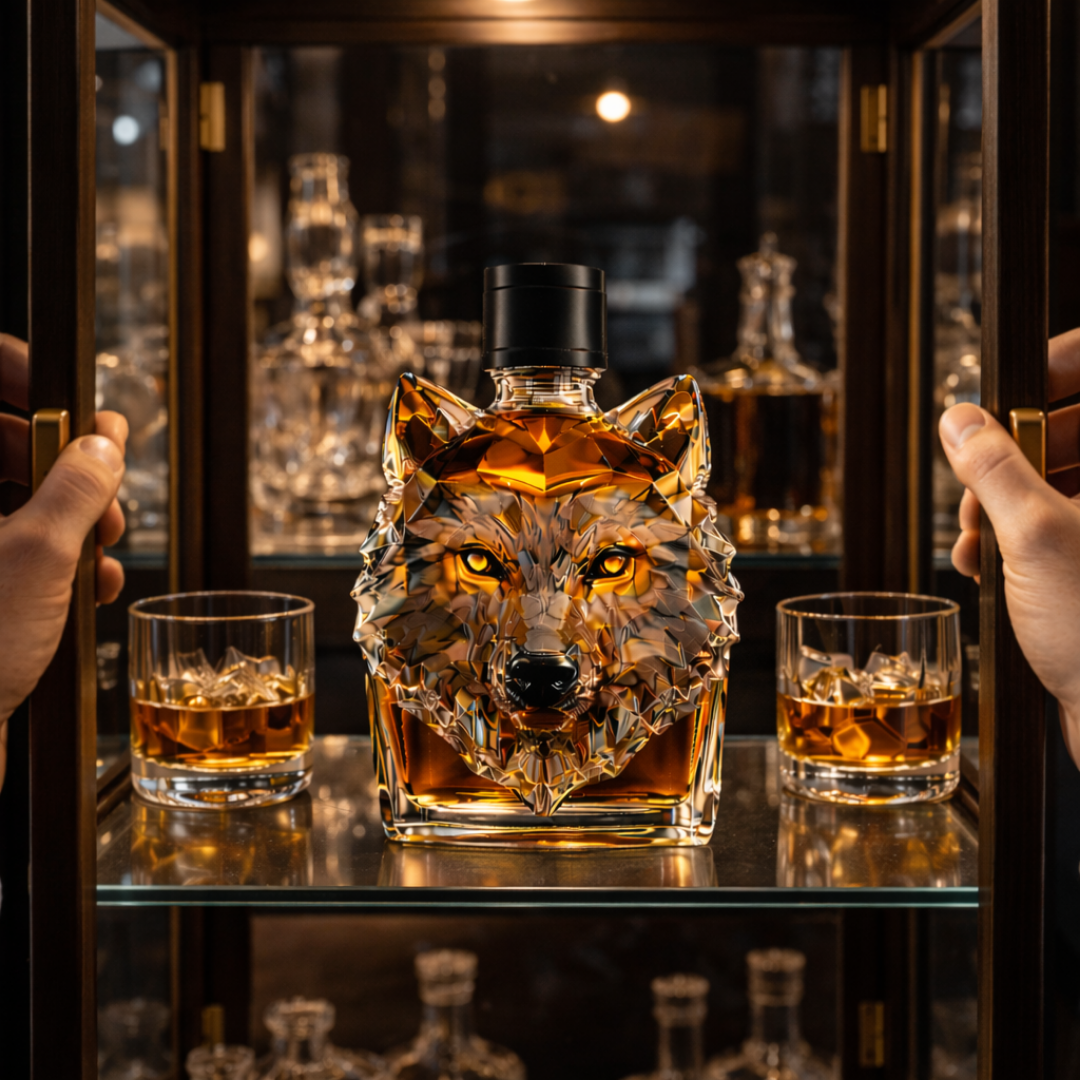 Decanter per Whisky "Testa di Lupo" - Edizione Esclusiva