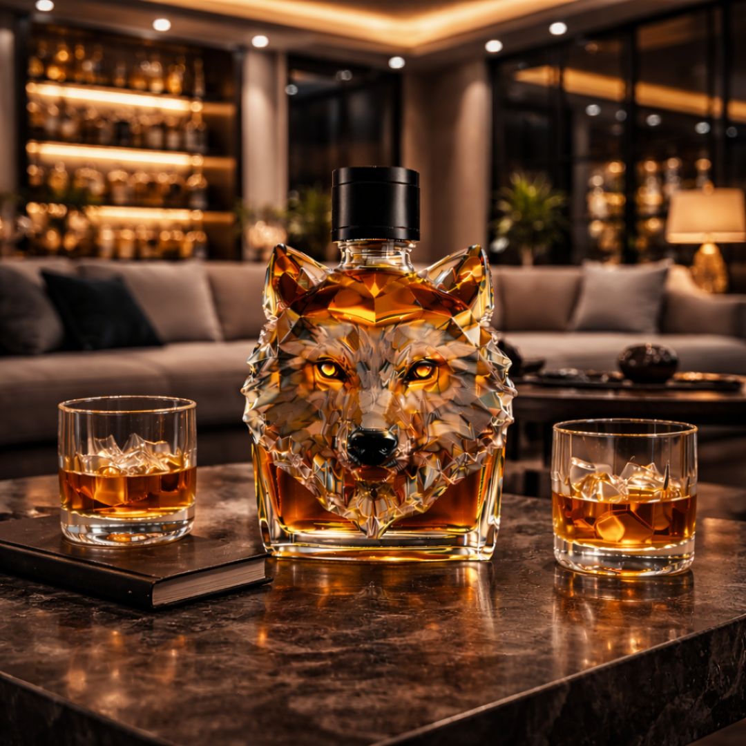 Decanter per Whisky "Testa di Lupo" - Edizione Esclusiva