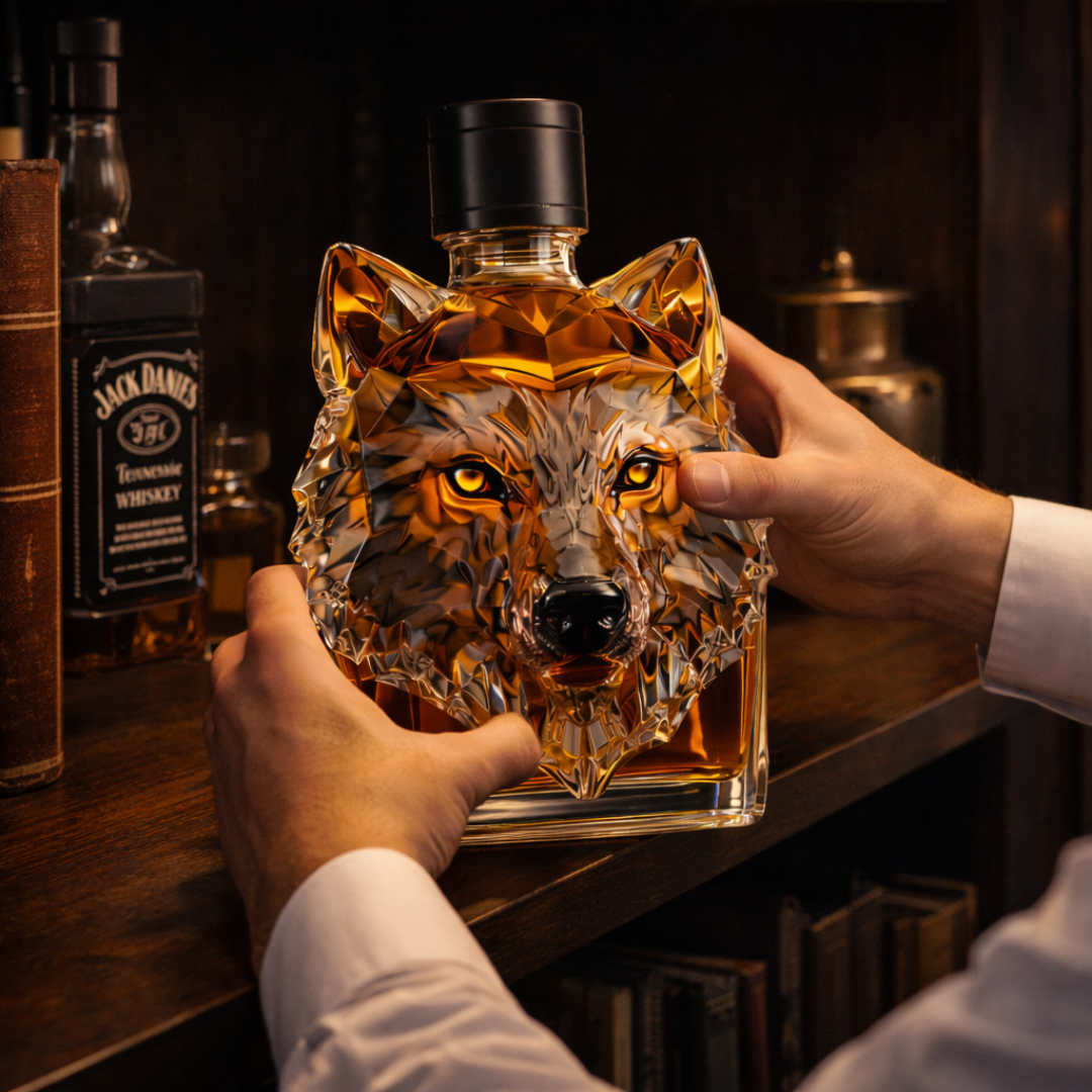 Decanter per Whisky 'Testa di Lupo' - Edizione Esclusiva
